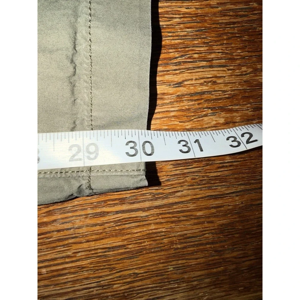 Aerie Wide Leg Cargo Pants Womens XL Army Green Military Parachute - Picture 9 of 9